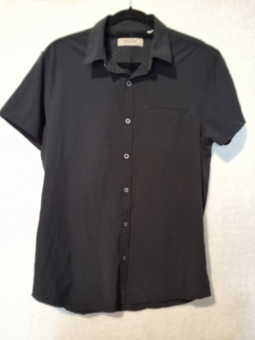 Reaction Kenneth Cole Black Short-Sleeve Button-Down Shirt